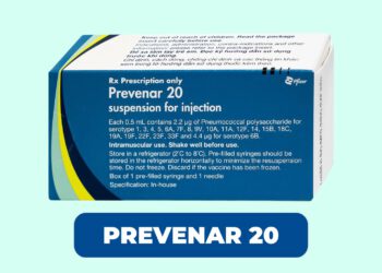 Vắc Xin Prevenar 20 Phòng Bệnh Do Phế Cầu Khuẩn (20 Tuýp Huyết Thanh Liên Hợp)
